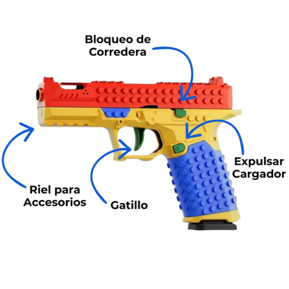 Pistola de bloques escala 1:1
